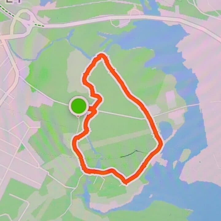 kartbild över sträckningen av arstidsvandringar vid Lillån