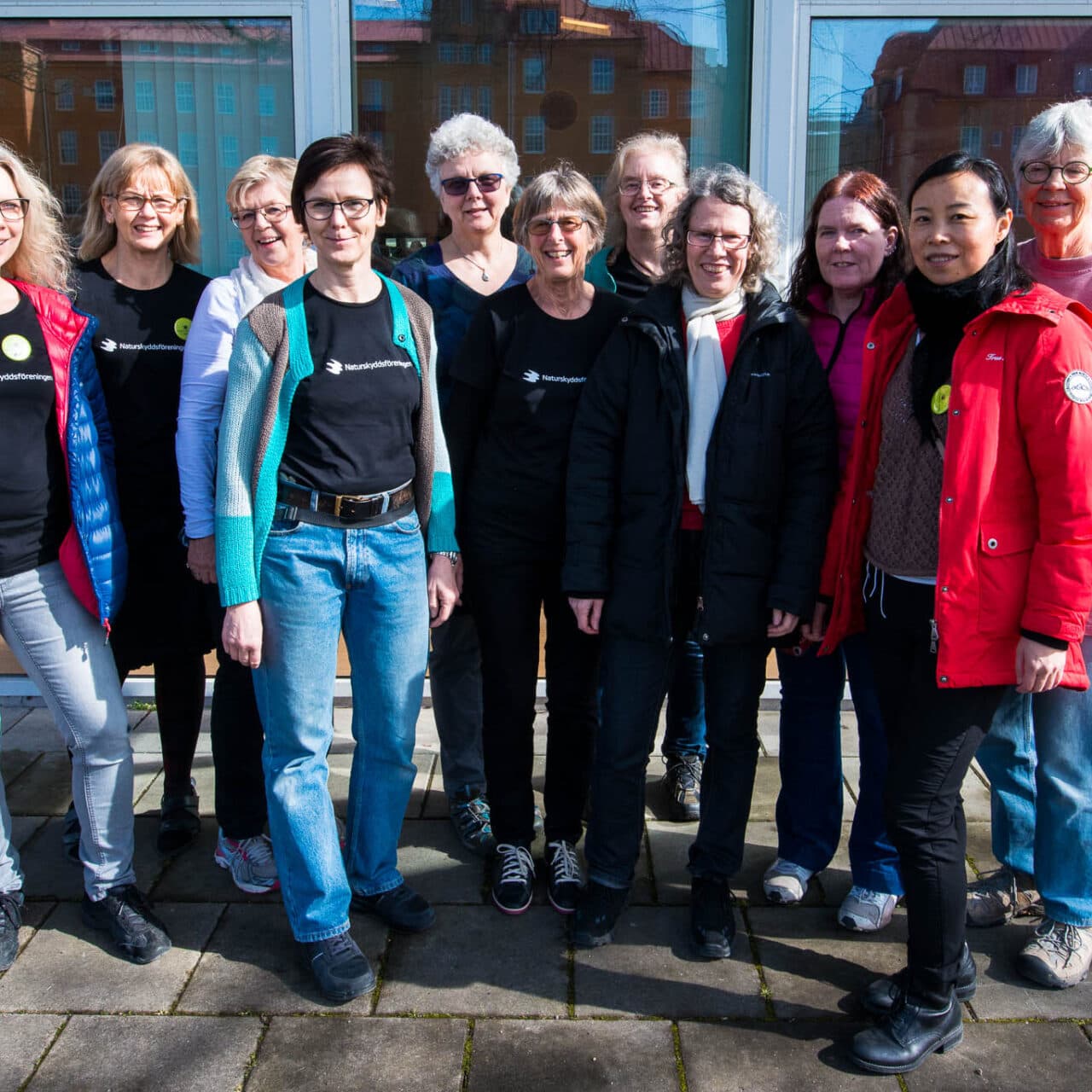 Naturskyddsföreningens volontärer för klädbytardagen