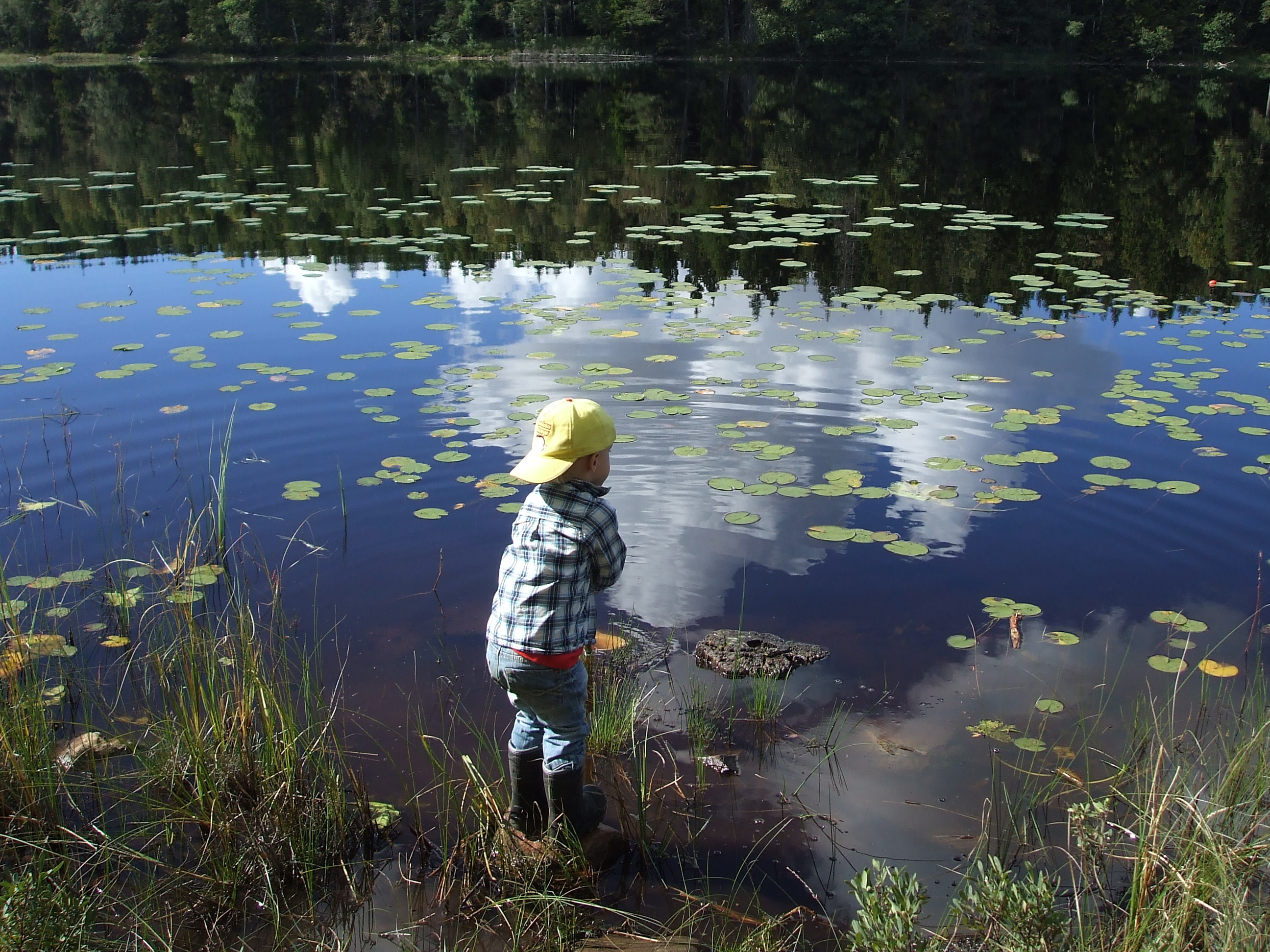 Liten pojke provar på att fiska, Grinnsjö_OppetHus_201609__dscf9150