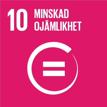 Globala målen Agenda 2030 nr 10 minskad ojämlikhet