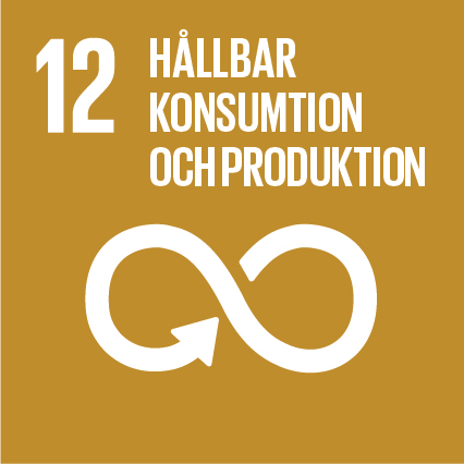 Globala målen Agenda 2030 nr 12 hållbar konsumtion och produktion