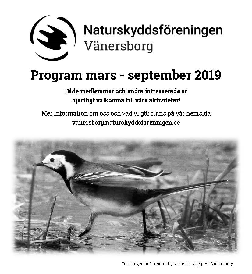 Bild Sommarprogram 2019 Naturskyddsföreningen Vänersborg