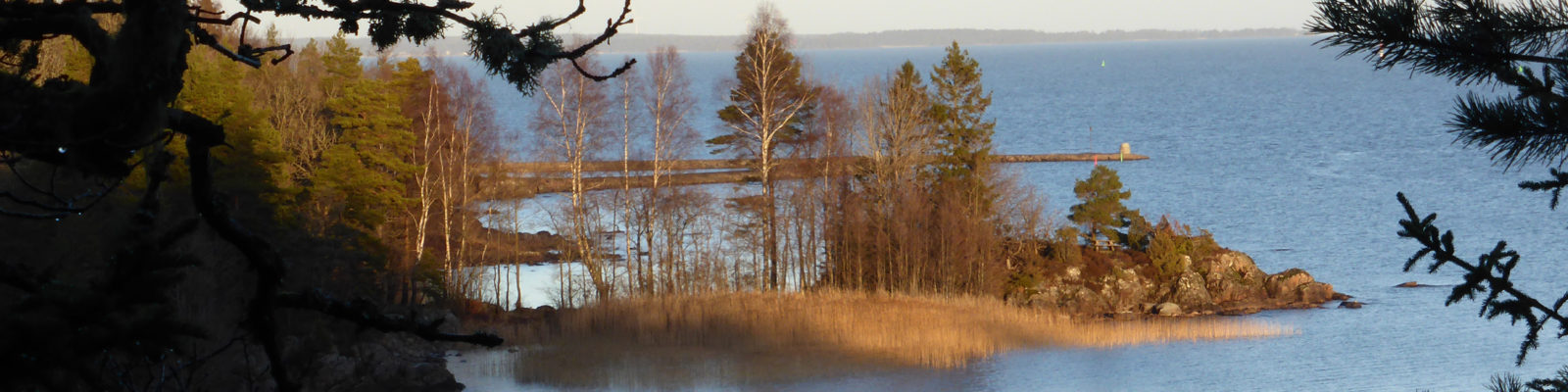 Höstbild från en udde längs Dalbostigen mot Ursand